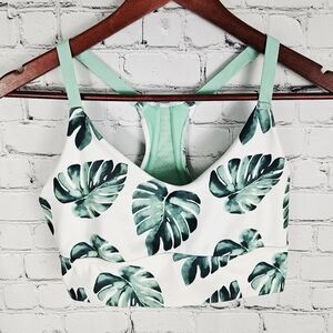 WILDFOX | tropical palm leaf sports athletic bra